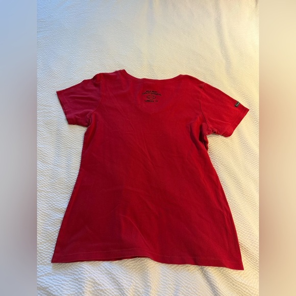 Harley Davidson Red V neck Shirt, Size XL - Picture 2 of 7